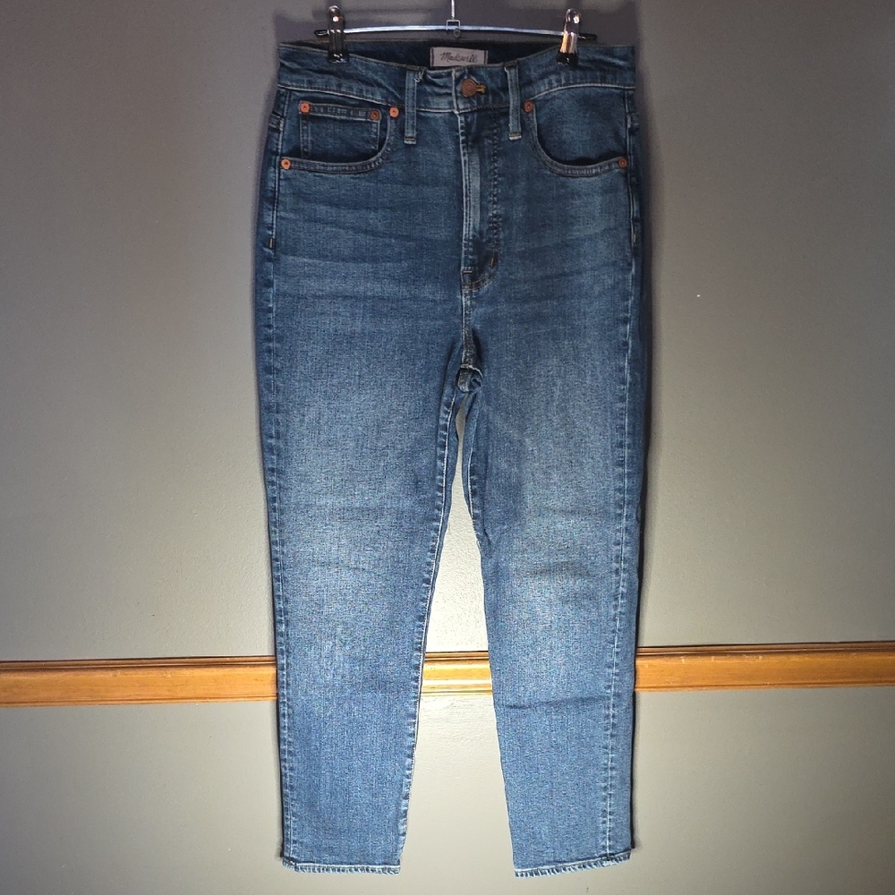 Madewell Ankle Cropped Blue Jeans